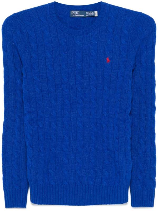 cable-knit sweater