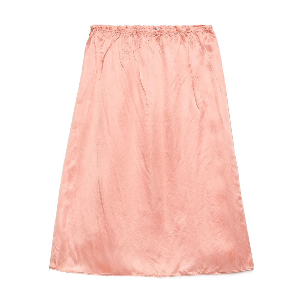 Prada Elasticated-waist Silk Skirt
