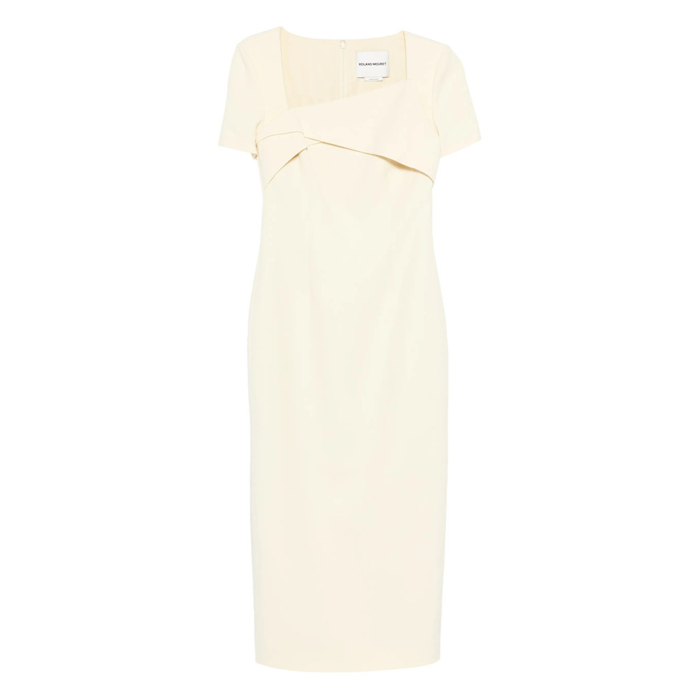 Roland Mouret Square-neck Twisted Maxi Dress