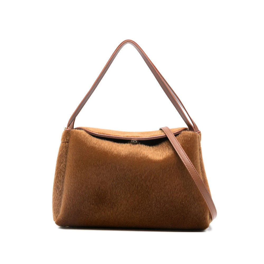 The-moirè Clasp-fastening Tote Bag