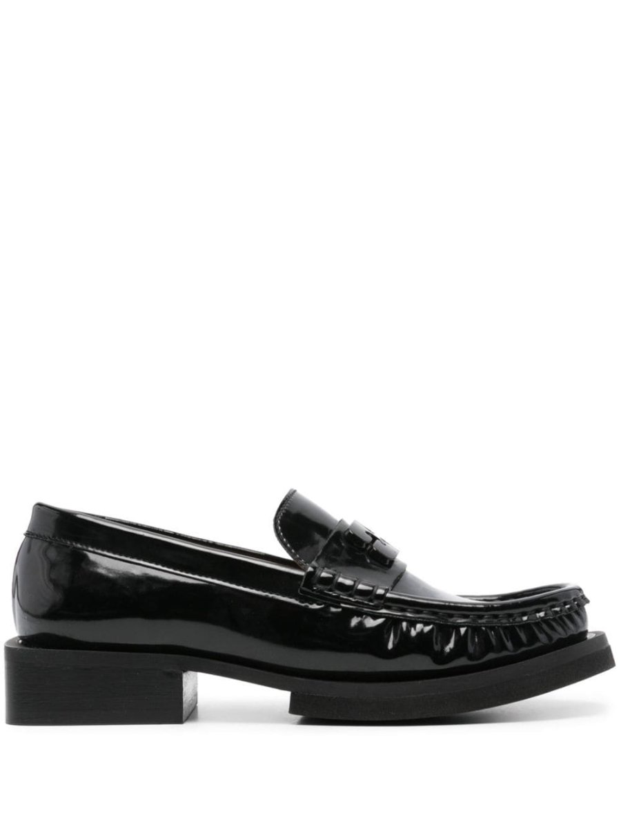 logo-plaque loafers