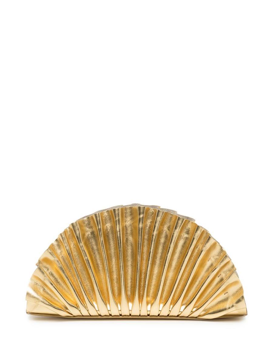 Nala shell-detail mini clutch