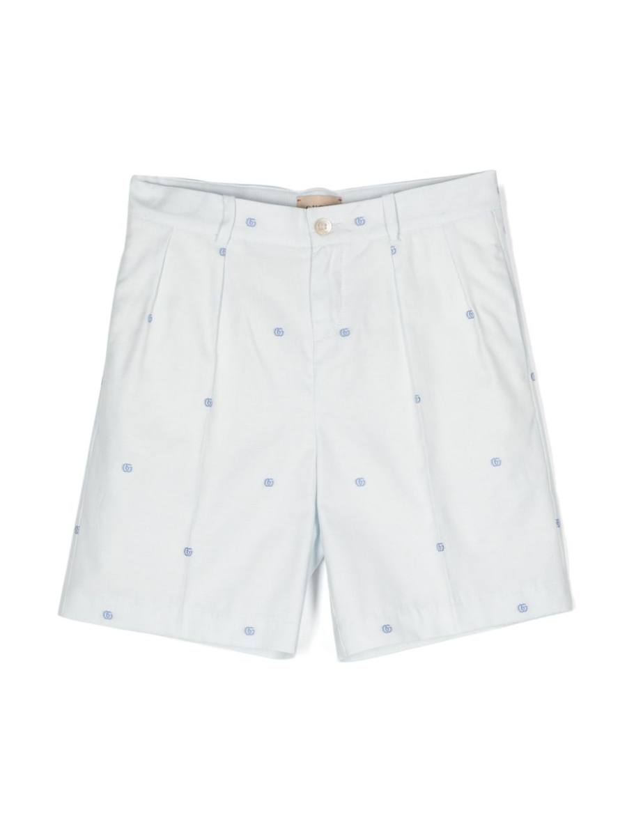 Double G logo-print shorts