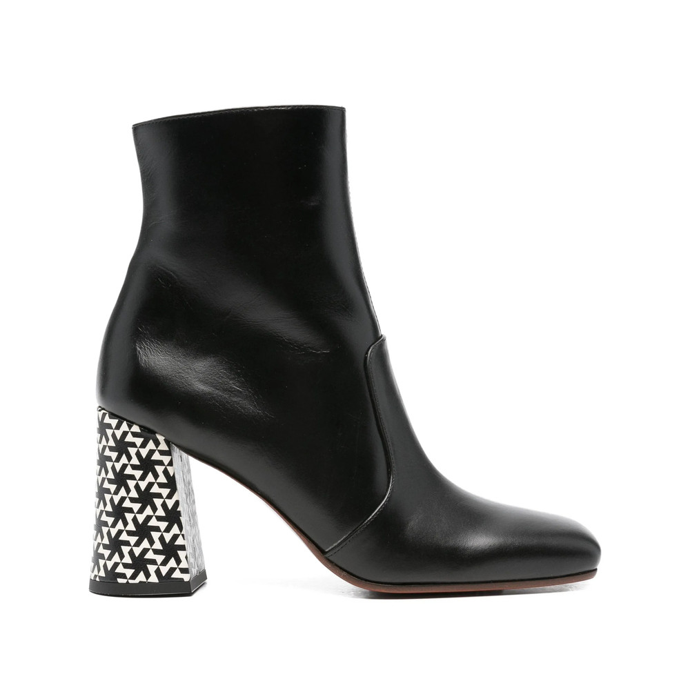 Chie Mihara 80mm Oysi Geometric-block Heel Ankle Boots