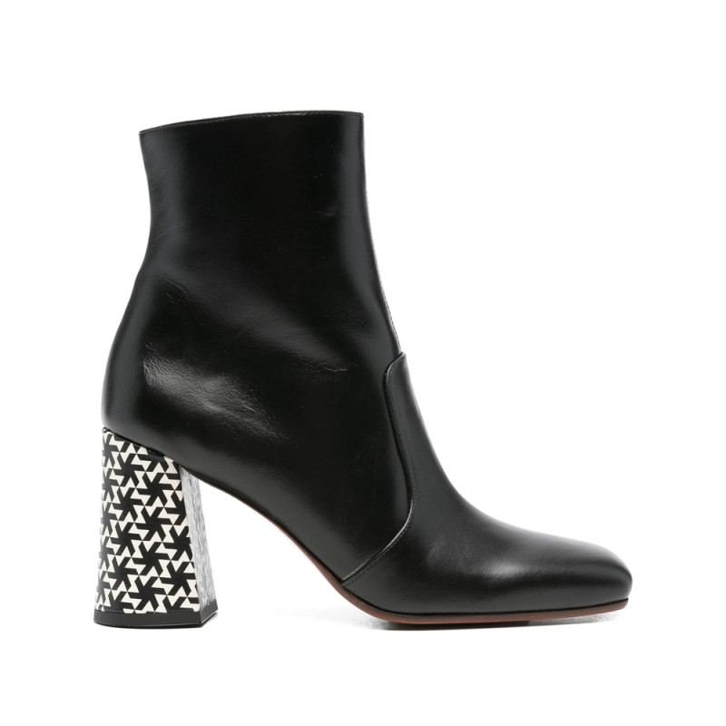 Chie Mihara 80mm Oysi Geometric-block Heel Ankle Boots