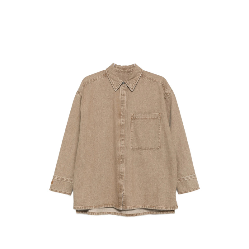 By Malene Birger Logo-embroidered Denim Shirt