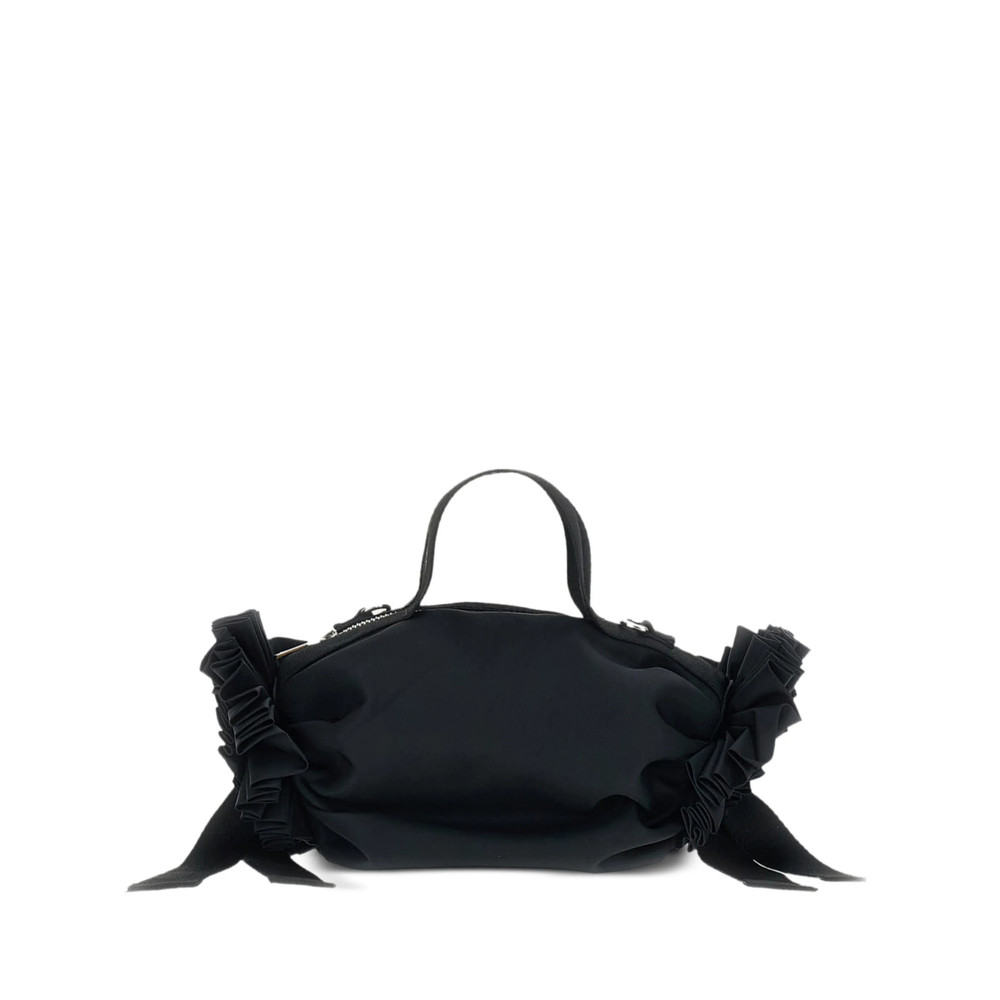 Simone Rocha Beaded-rosette Ribbon-detail Clutch Bag