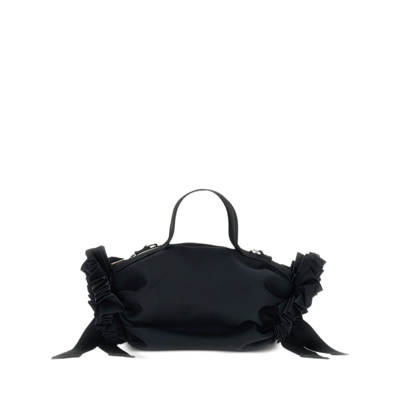 Simone Rocha Beaded-rosette Ribbon-detail Clutch Bag