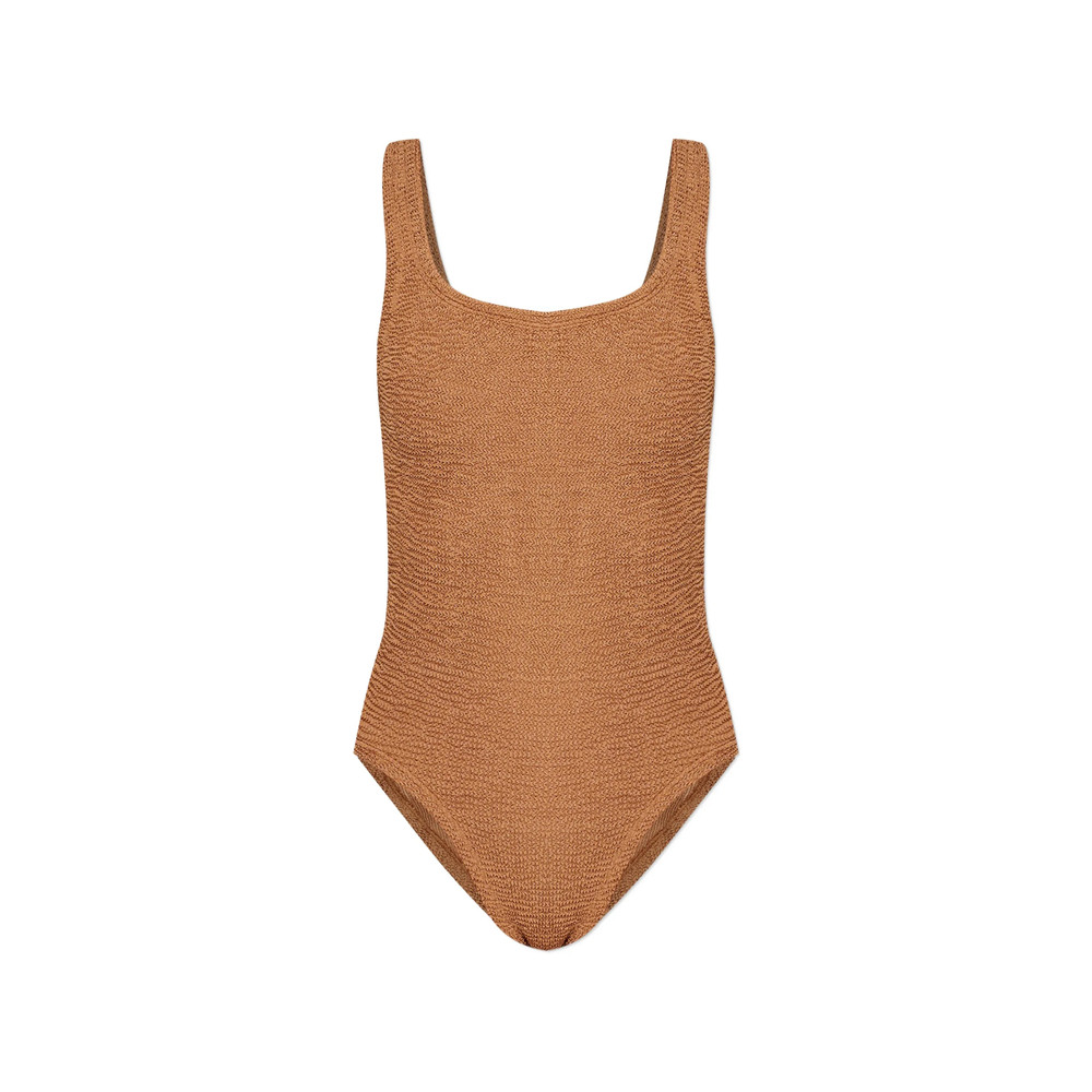 Hunza G Square Neck Crinkle Swimsuit