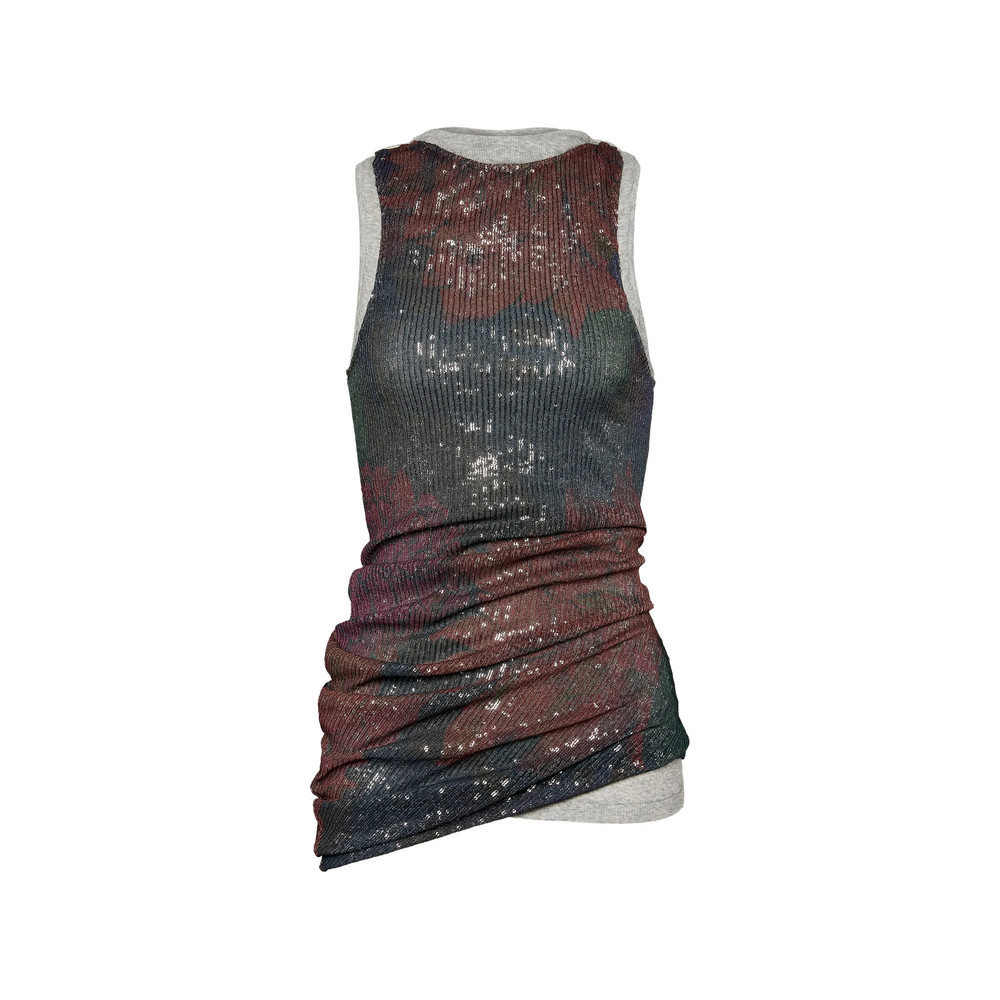 Maison Margiela Sequin-embellished Draped Top