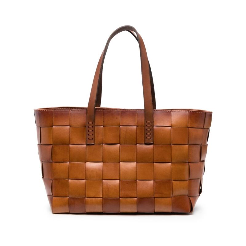 Dragon Diffusion Woven Leather Tote Bag