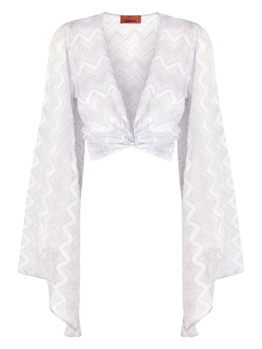 zigzag-woven cover-up
