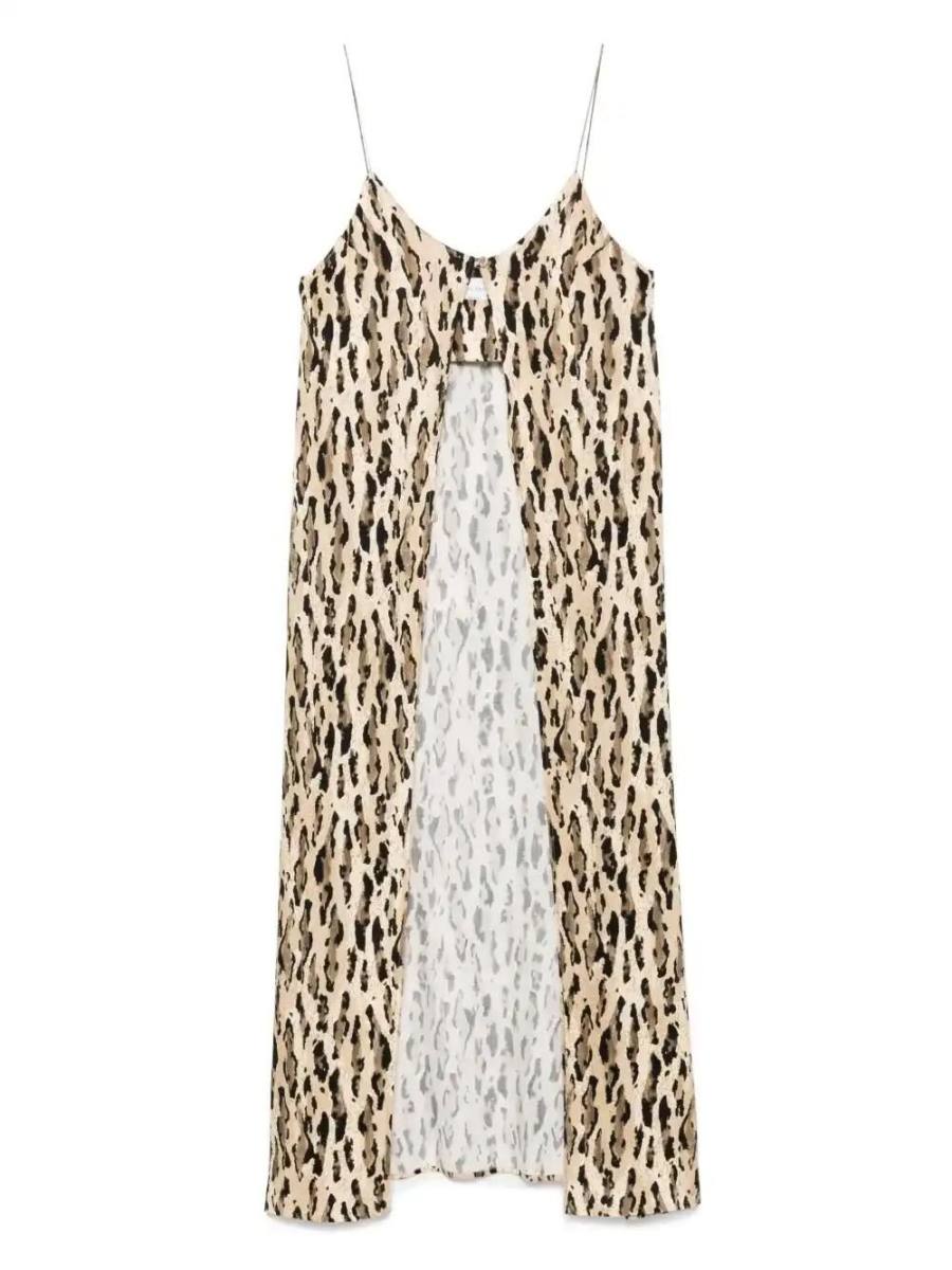 animal-print top