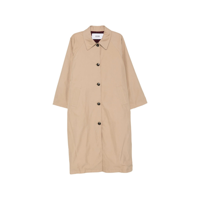 Eleh Reversible Gingham-print Coat