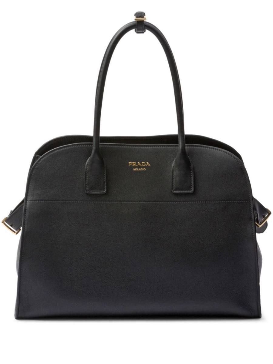 large leather tote bag