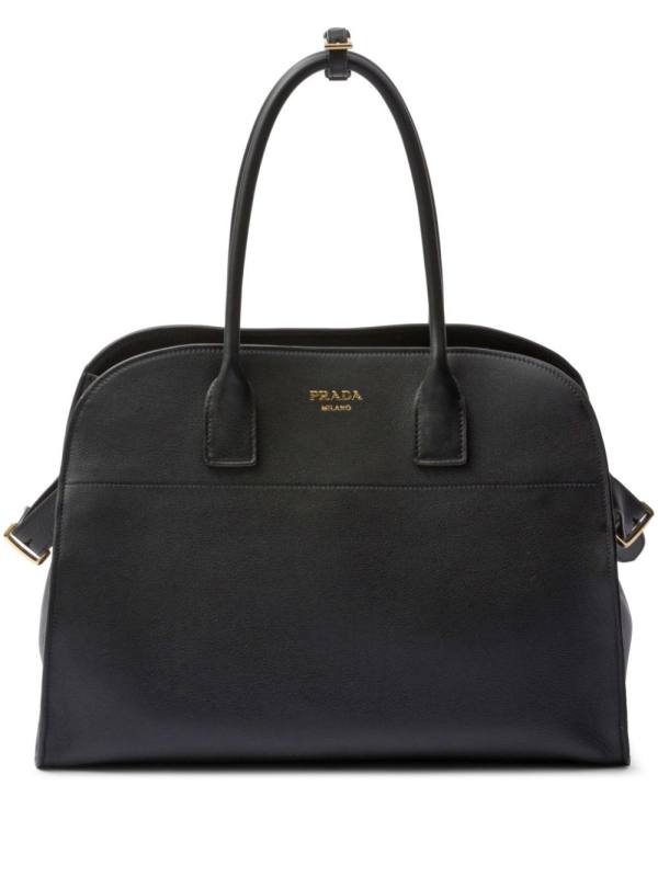 large leather tote bag
