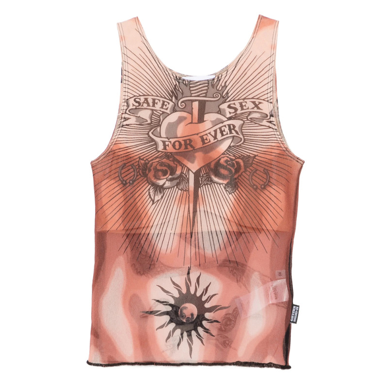 Jean Paul Gaultier Graphic-print Tank Top