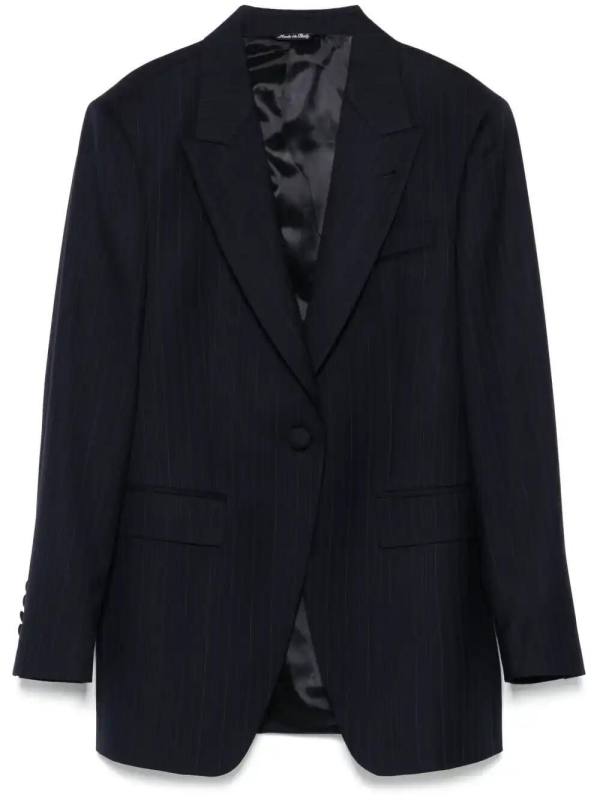 pinstriped blazer