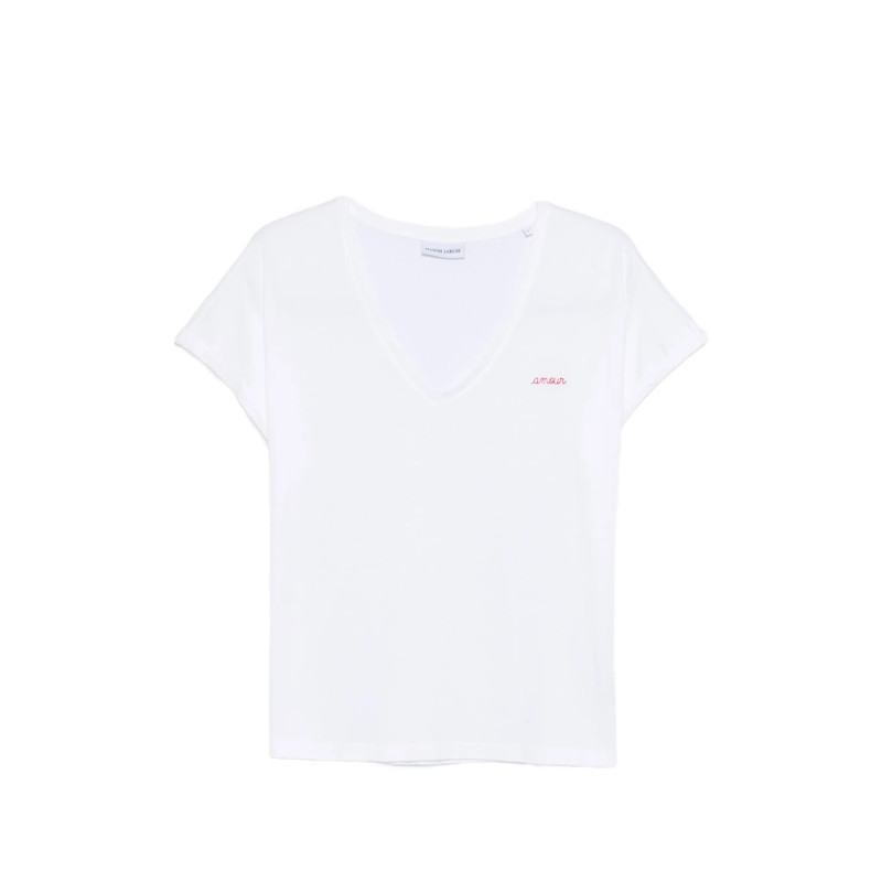 Maison Labiche V-neck Lettering T-shirt