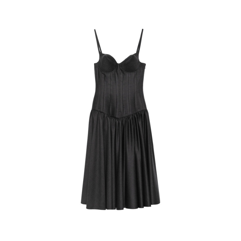 Jean Paul Gaultier Conic-cup Sleeveless Midi Dress