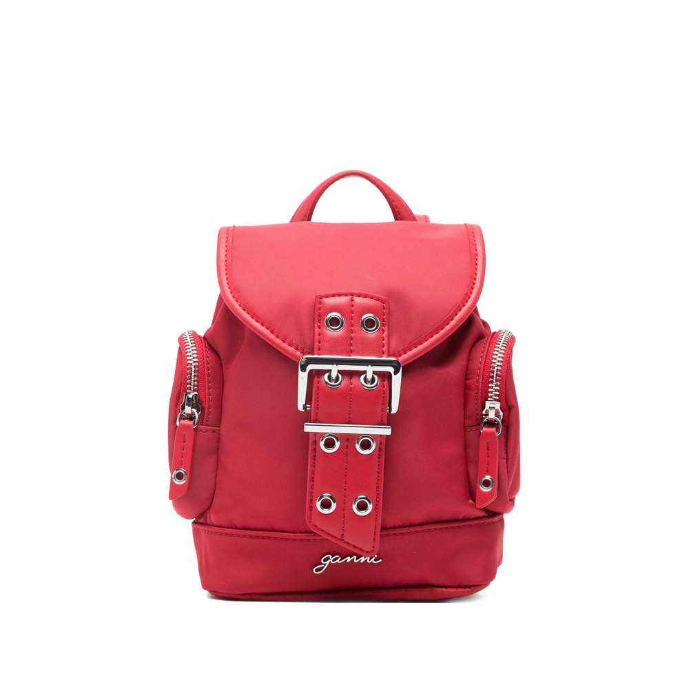 Ganni Buckle-detail Backpack