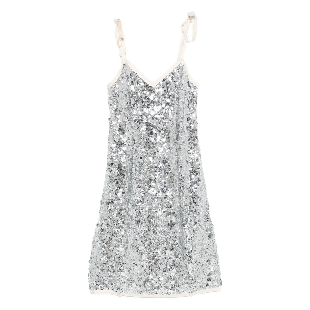 Prada Ribbon-strap Sequinned Dress