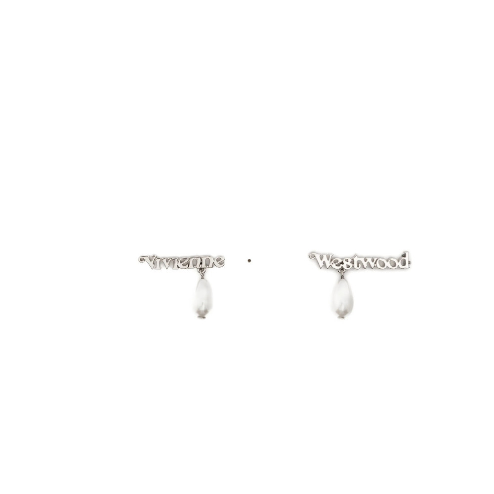 Vivienne Westwood Pearl Embellished Drop Earrings