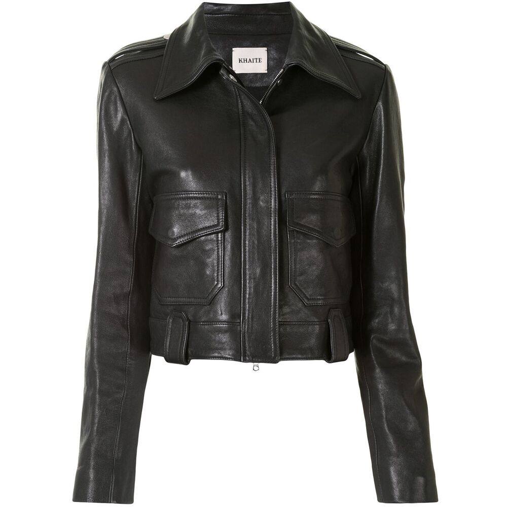 Khaite The Cordelia Leather Jacket
