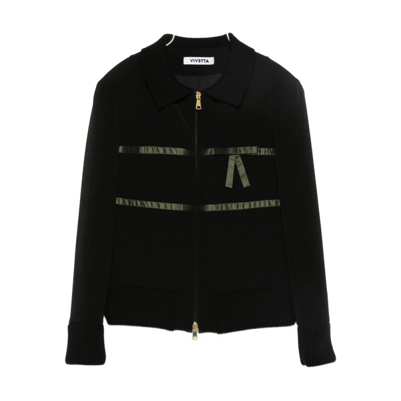Vivetta Ribbon-detail Zip-up Jacket