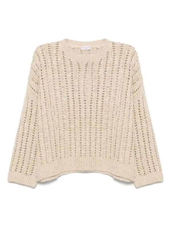open-knit sweater