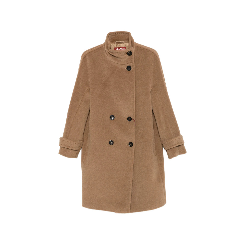 Max Mara Studio Double-breasted Buttoned-cuff Coat