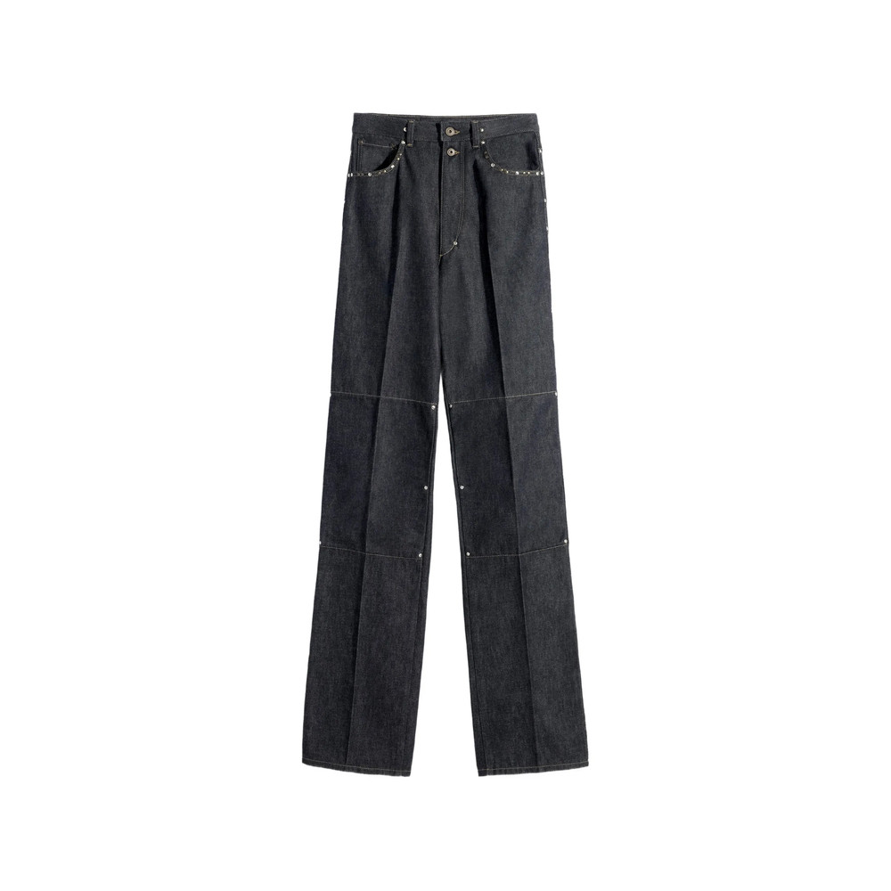 Lemaire High-waisted Studded Straight Trousers