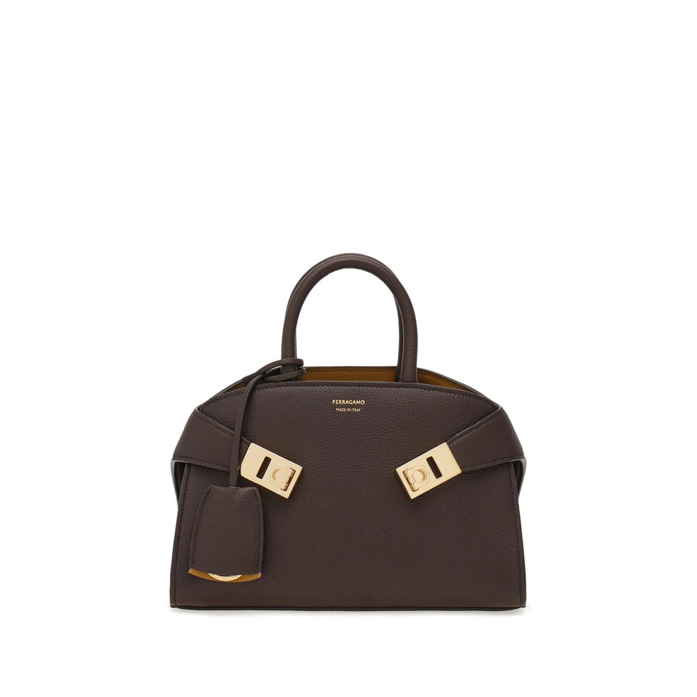 Ferragamo Mini Hug Gancini-buckle Leather Tote Bag