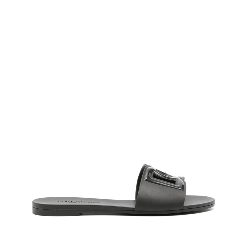Dolce & Gabbana Logo-embossed Cut-out Slides