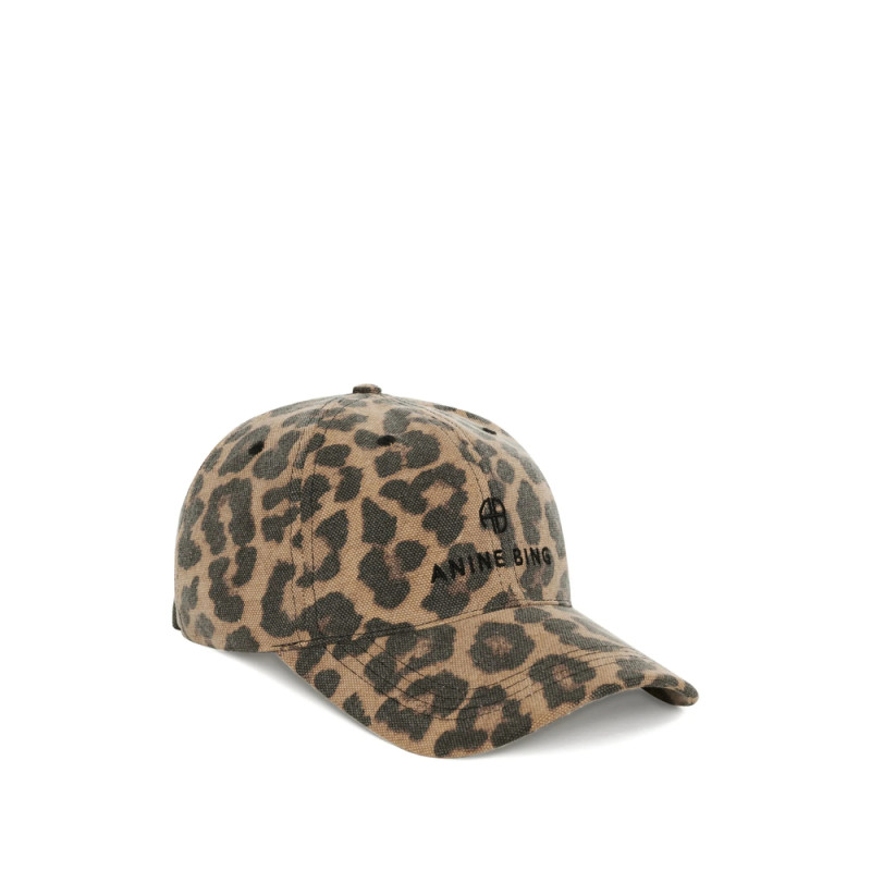 Anine Bing Jeremy Leopard-pattern Baseball Cap