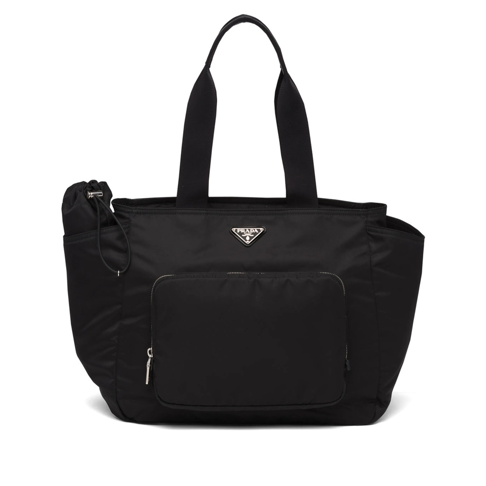Prada Enamel Logo Plaque Diaper Bag
