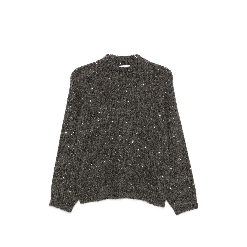 Panicale Sequin-embellished High-neck Sweater