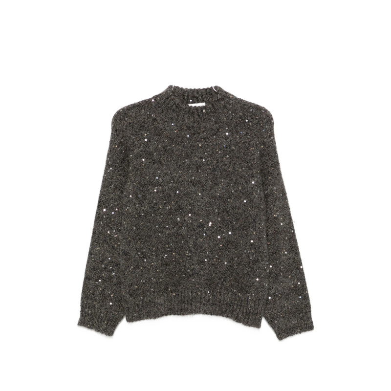 Panicale Sequin-embellished High-neck Sweater