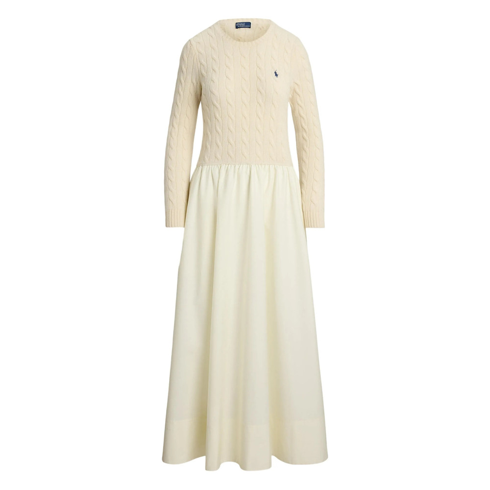 Ralph Lauren Cable-knit Flared Dress