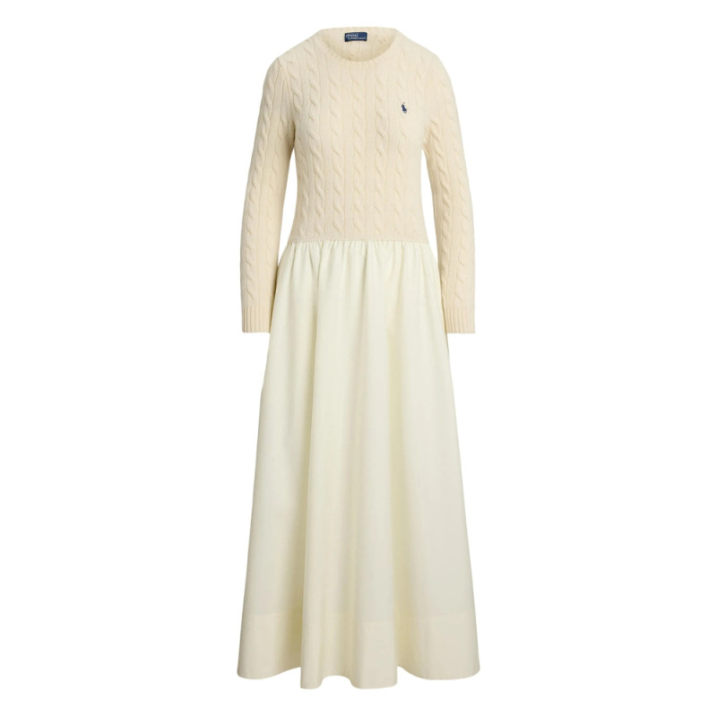 Ralph Lauren Cable-knit Flared Dress