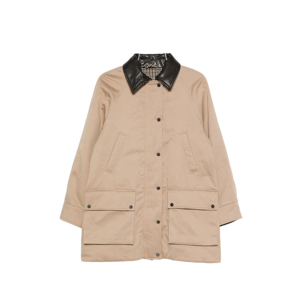 Brunello Cucinelli Leather-trim Coat