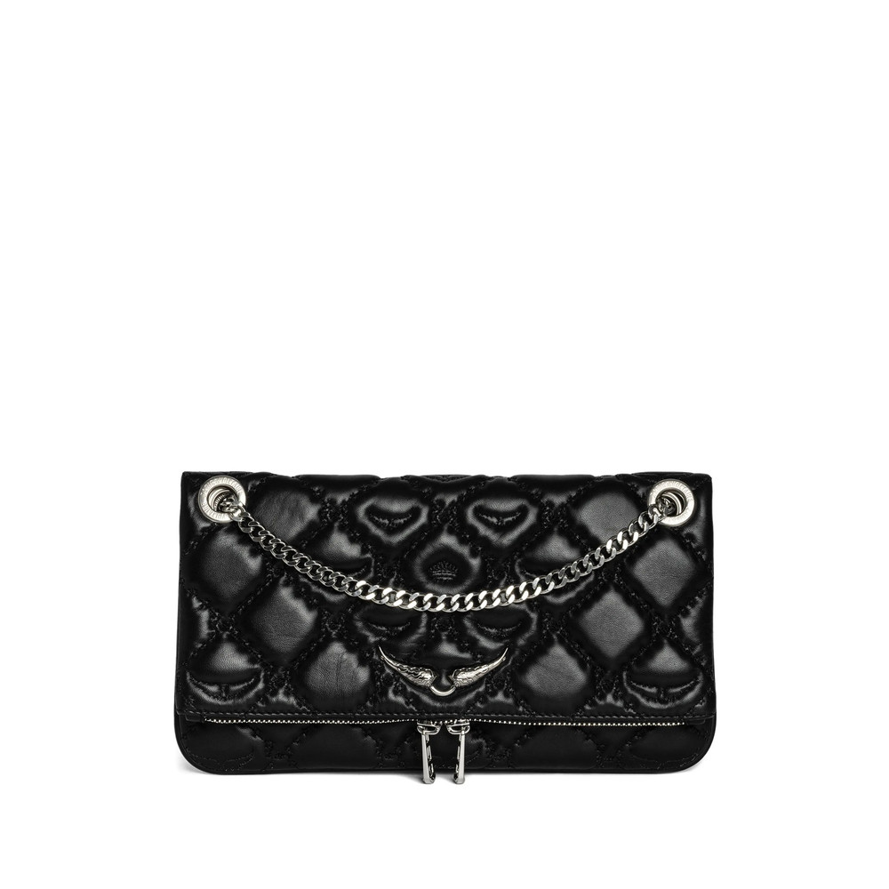 Zadig & Voltaire Rock II Quilted-effect Chain-strap Satchel