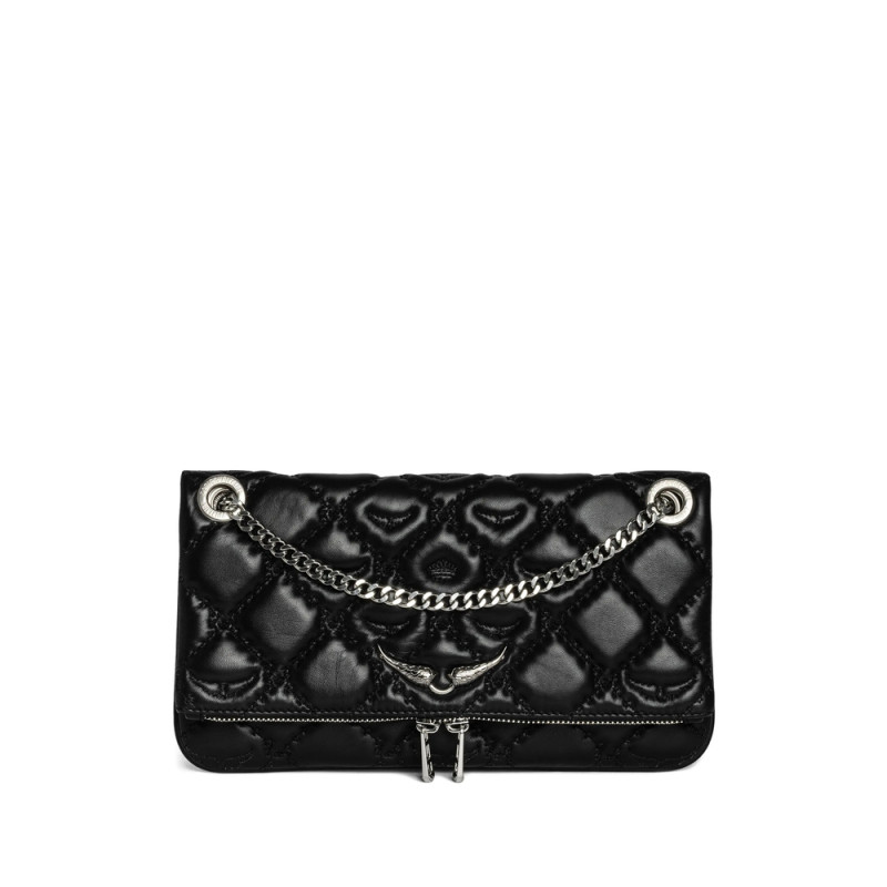 Zadig & Voltaire Rock II Quilted-effect Chain-strap Satchel