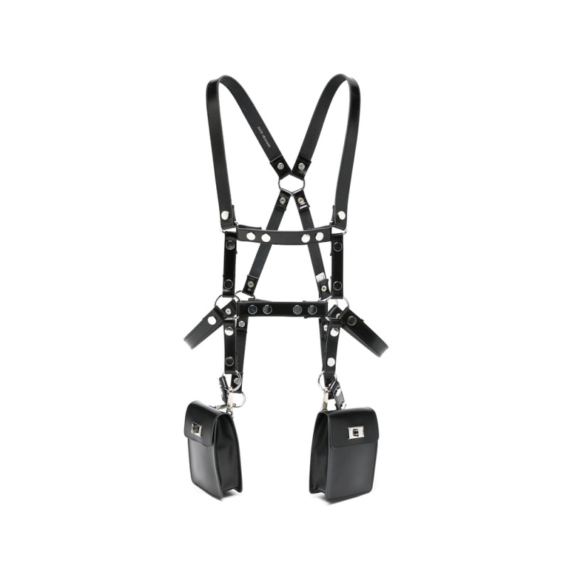 Junya Watanabe X Comme Des Garçons Harness-style Leather Mini Bag