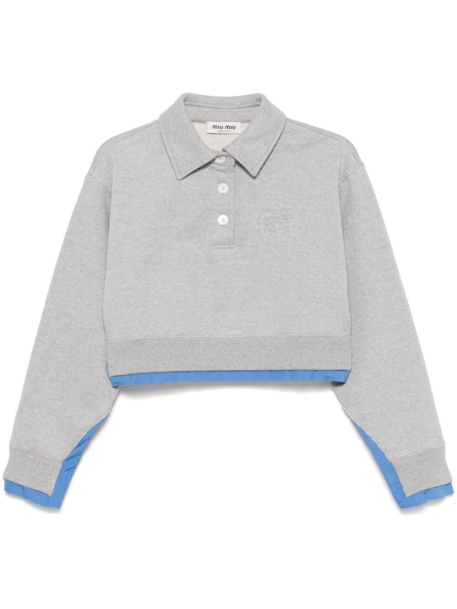 cotton polo sweatshirt