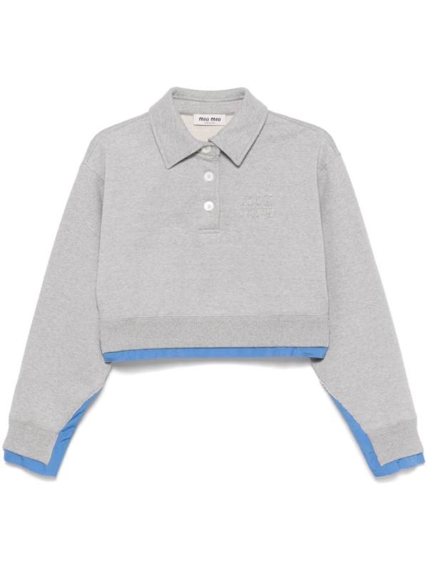 cotton polo sweatshirt