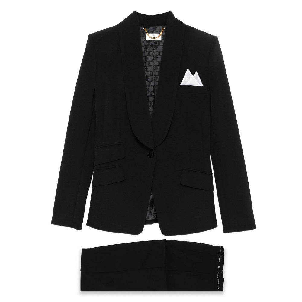 Elisabetta Franchi Shawl-collar Single-breasted Suit