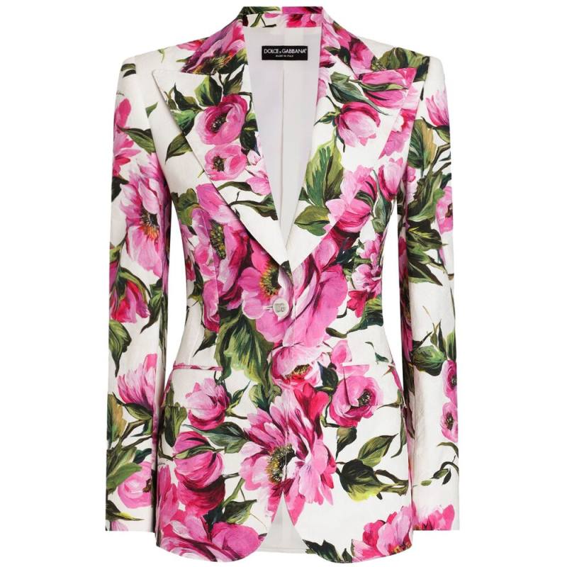 Dolce & Gabbana Floral-print Blazer
