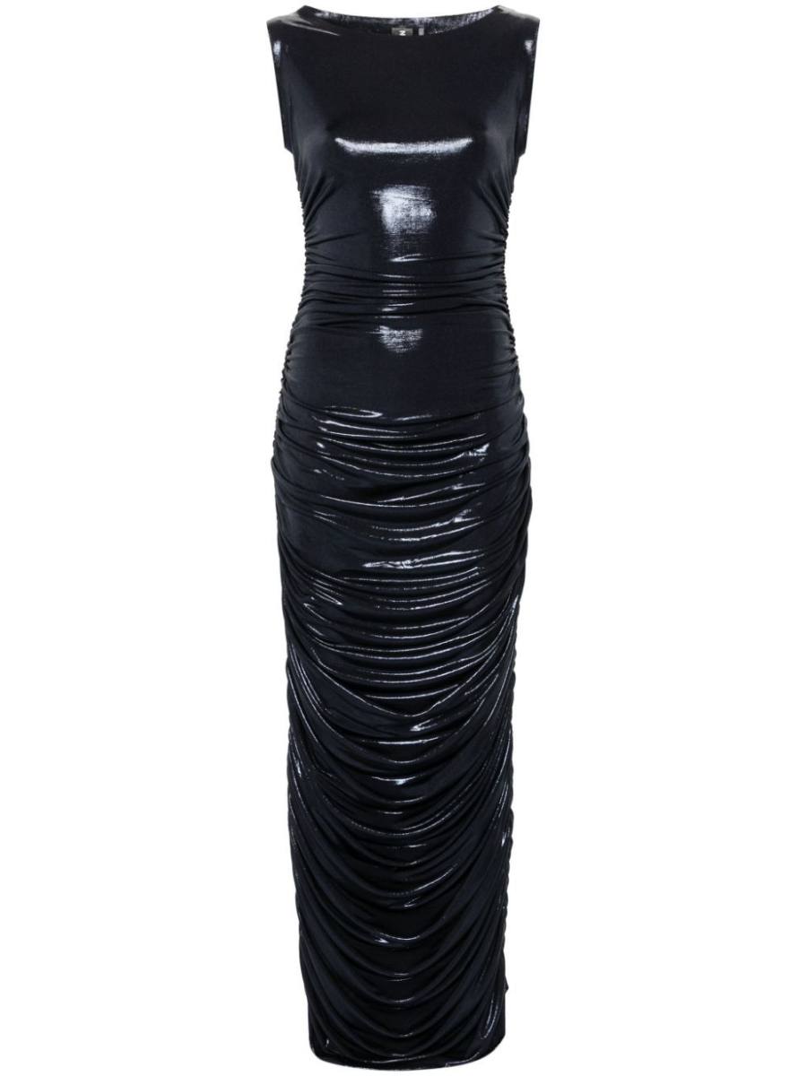 gathered detailing maxi dress