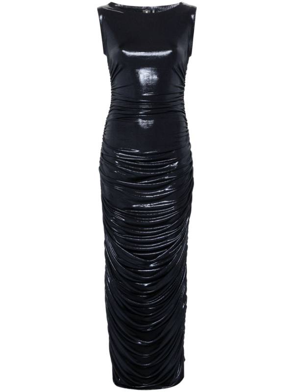 gathered detailing maxi dress